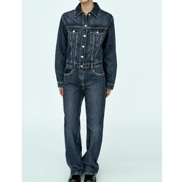 Zara Denim TRF Jumpsuit - Picture 12 of 14